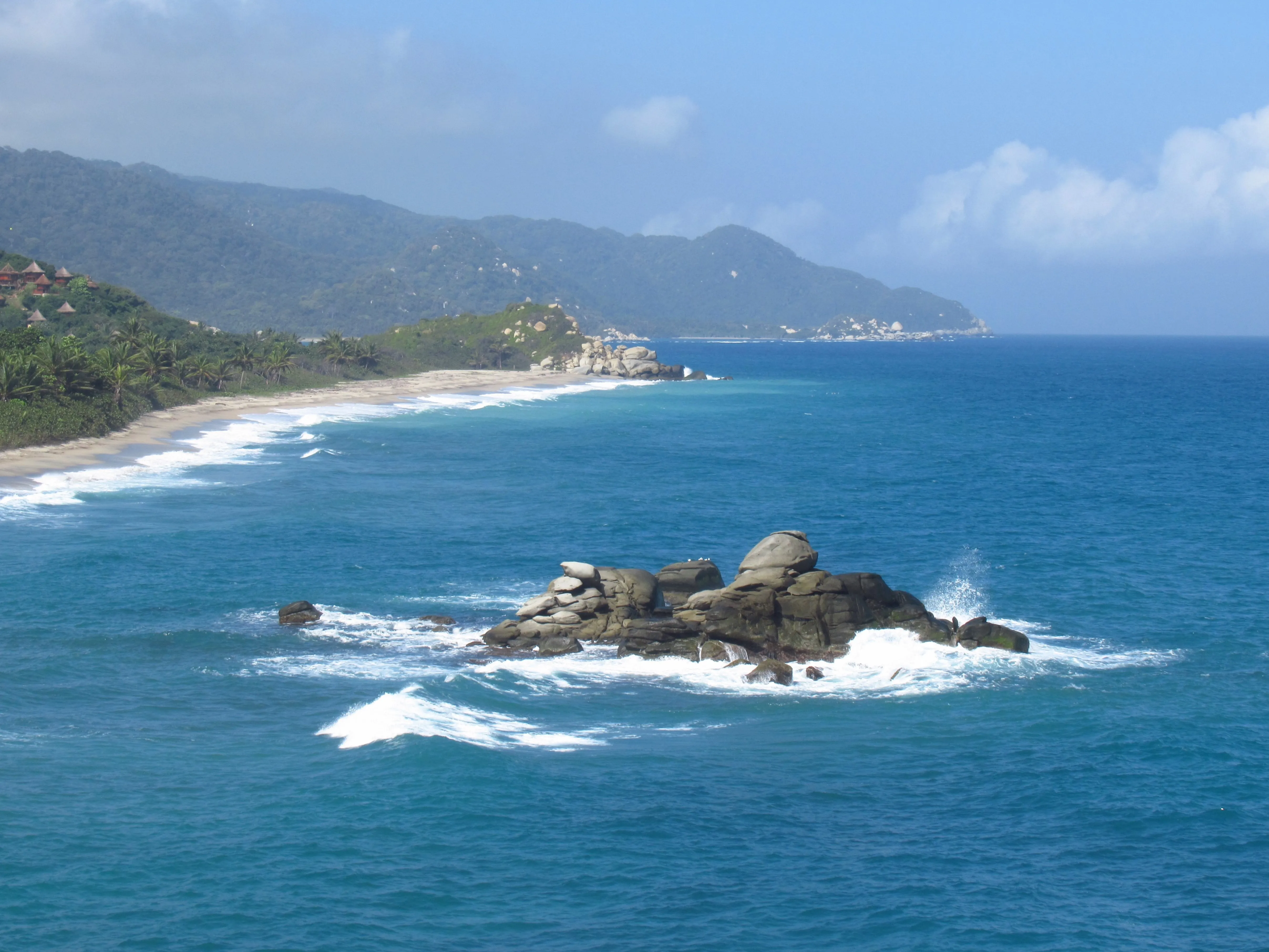 Aerial View of Tayrona&#x27;s Deep Coastal Inlets